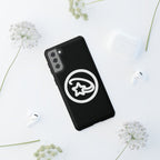 Positivestar Phone Case — Black Gloss Tough Case with White Shooting Star Logo