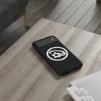 Positivestar Phone Case — Black Gloss Tough Case with White Shooting Star Logo