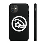 Positivestar Phone Case — Black Gloss Tough Case with White Shooting Star Logo