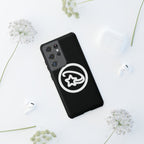 Positivestar Phone Case — Black Gloss Tough Case with White Shooting Star Logo