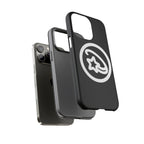 Positivestar Phone Case — Black Gloss Tough Case with White Shooting Star Logo