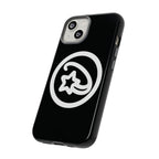 Positivestar Phone Case — Black Gloss Tough Case with White Shooting Star Logo