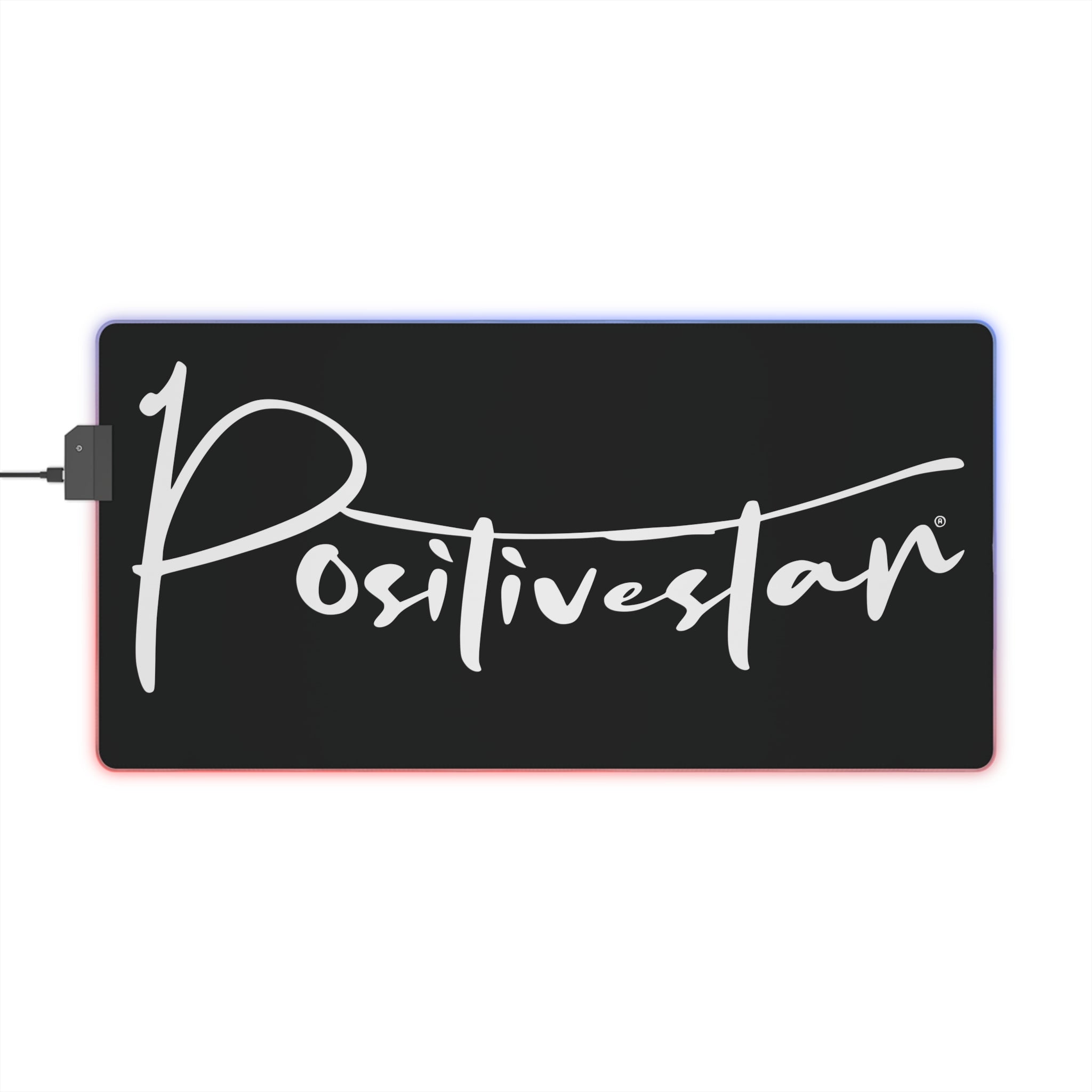 Positivestar LED Gaming Mouse Pad | RGB Illuminated Desk Mat