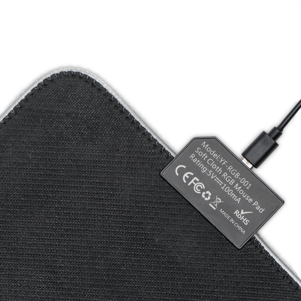 Positivestar LED Gaming Mouse Pad | RGB Illuminated Desk Mat