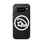 Positivestar Phone Case — Black Gloss Tough Case with White Shooting Star Logo