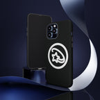 Positivestar Phone Case — Black Gloss Tough Case with White Shooting Star Logo