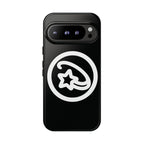 Positivestar Phone Case — Black Gloss Tough Case with White Shooting Star Logo