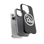Positivestar Phone Case — Black Gloss Tough Case with White Shooting Star Logo