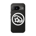 Positivestar Phone Case — Black Gloss Tough Case with White Shooting Star Logo