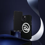 Positivestar Phone Case — Black Gloss Tough Case with White Shooting Star Logo