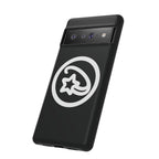 Positivestar Phone Case — Black Gloss Tough Case with White Shooting Star Logo