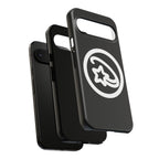 Positivestar Phone Case — Black Gloss Tough Case with White Shooting Star Logo