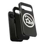 Positivestar Phone Case — Black Gloss Tough Case with White Shooting Star Logo